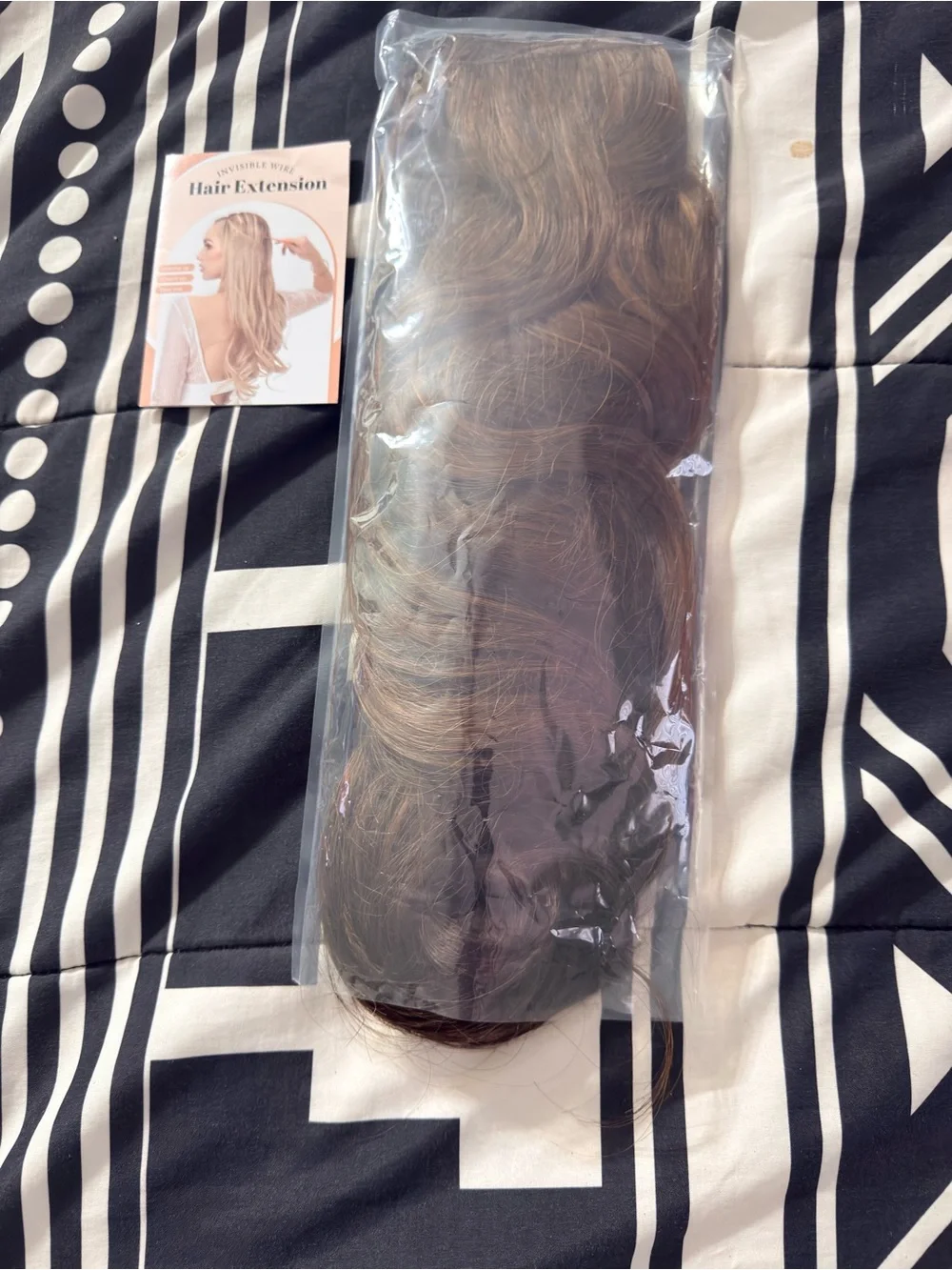 Halo Women's Halo Wig Extension - Light Pink Box with Brown Hair Peek